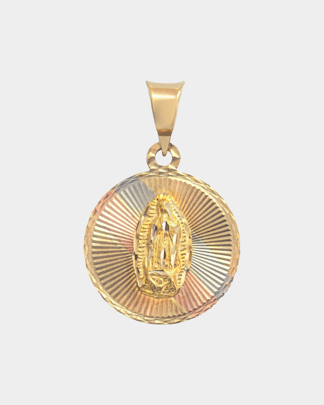 Medalla Virgen de Guadalupe Tres Oros 10k