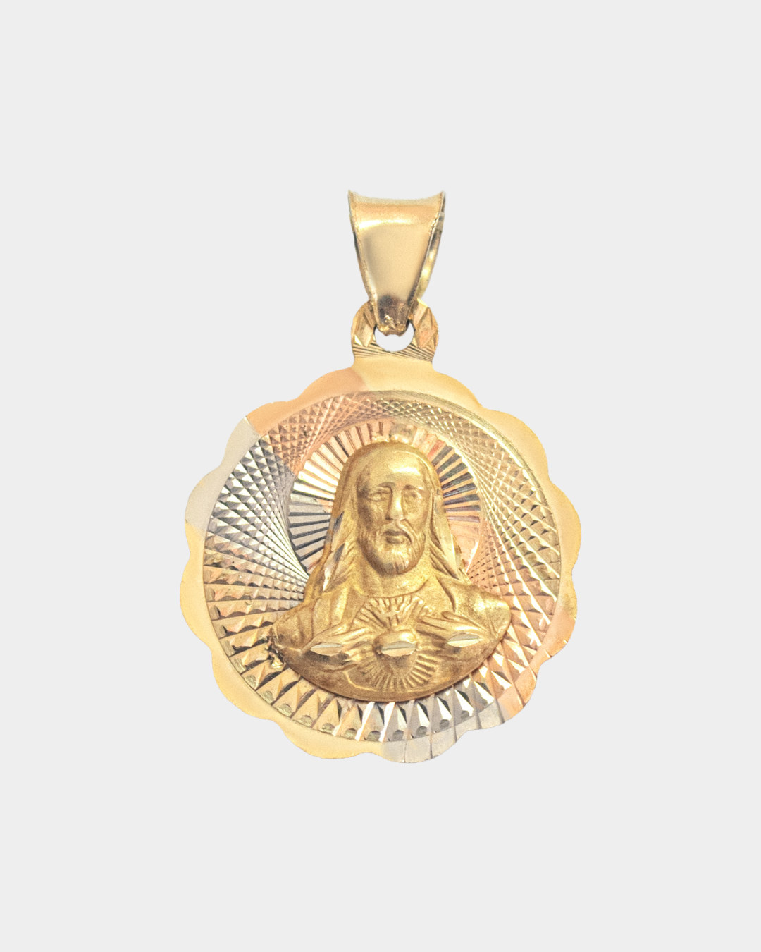 Medalla Sagrado Corazón Tres Oros 10k