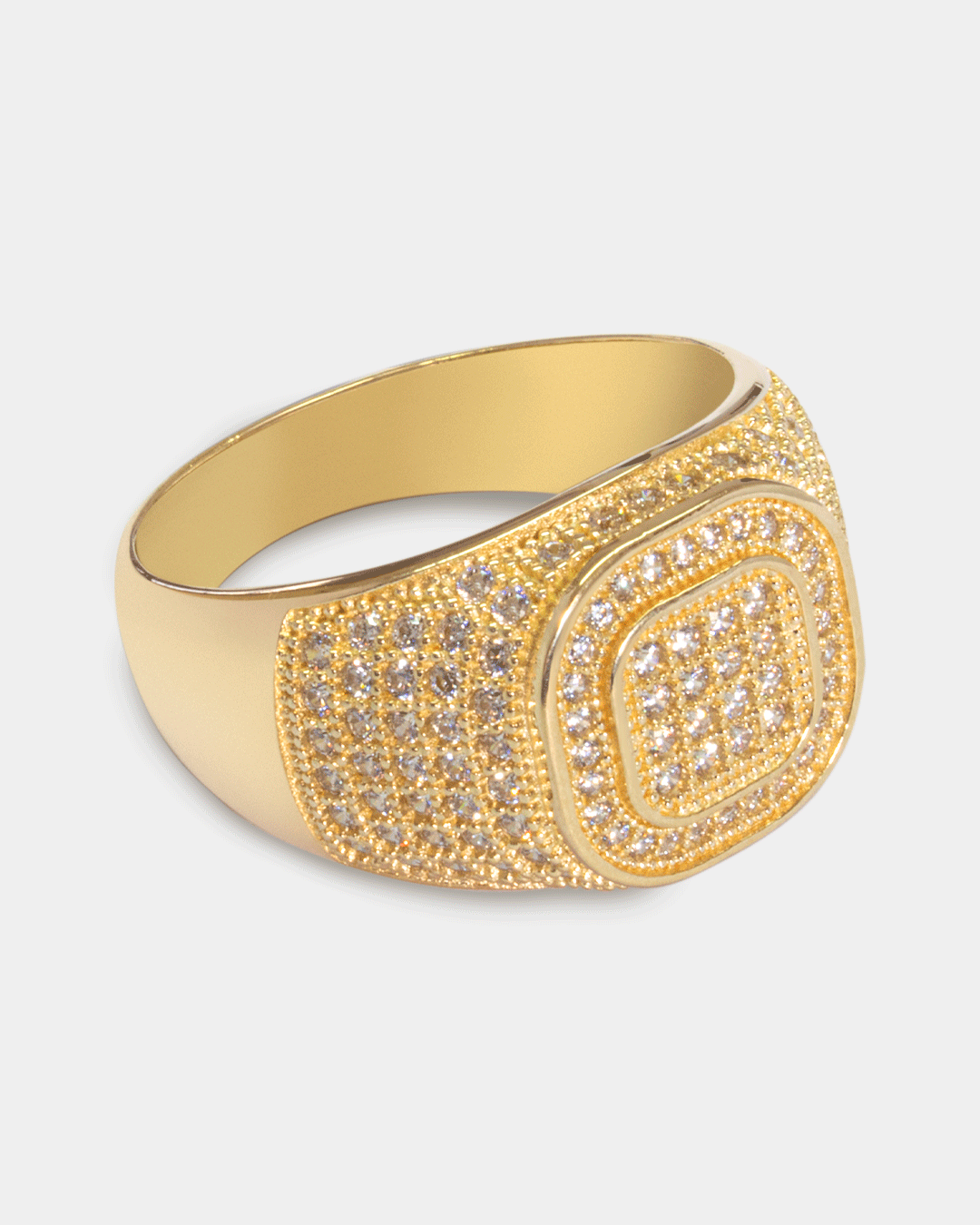 Anillo para Hombre con Zirconias Blancas