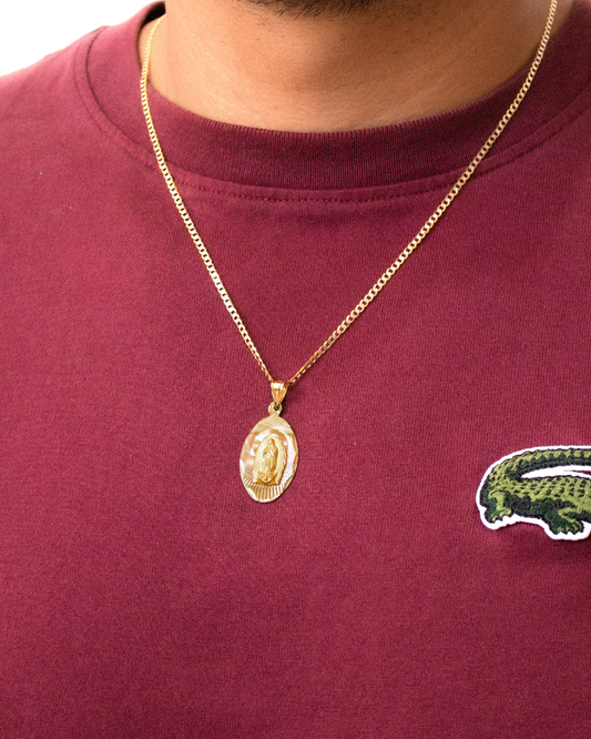 Medalla Virgen de Guadalupe Tres Oros 10k