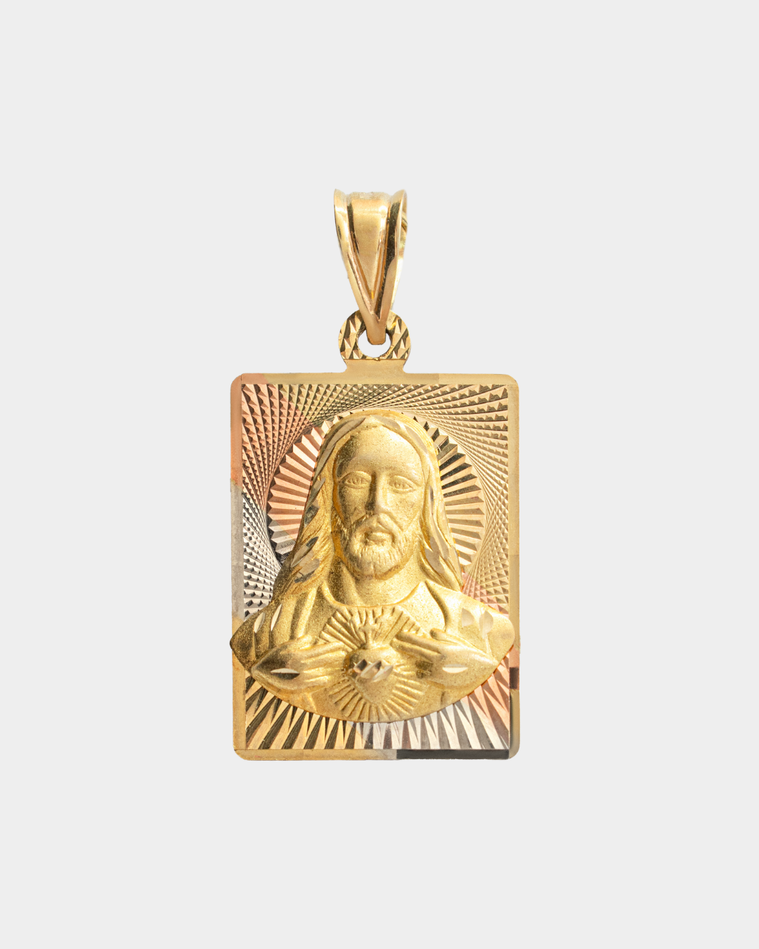 Medalla Sagrado Corazón Tres Oros 10k