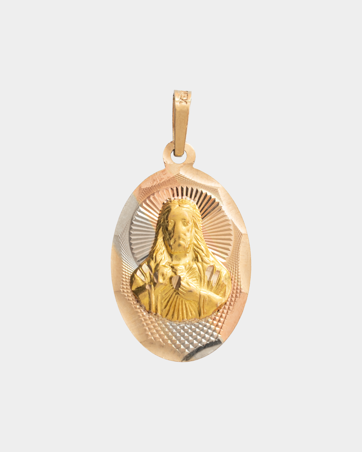 Medalla Sagrado Corazón Tres Oros 10k