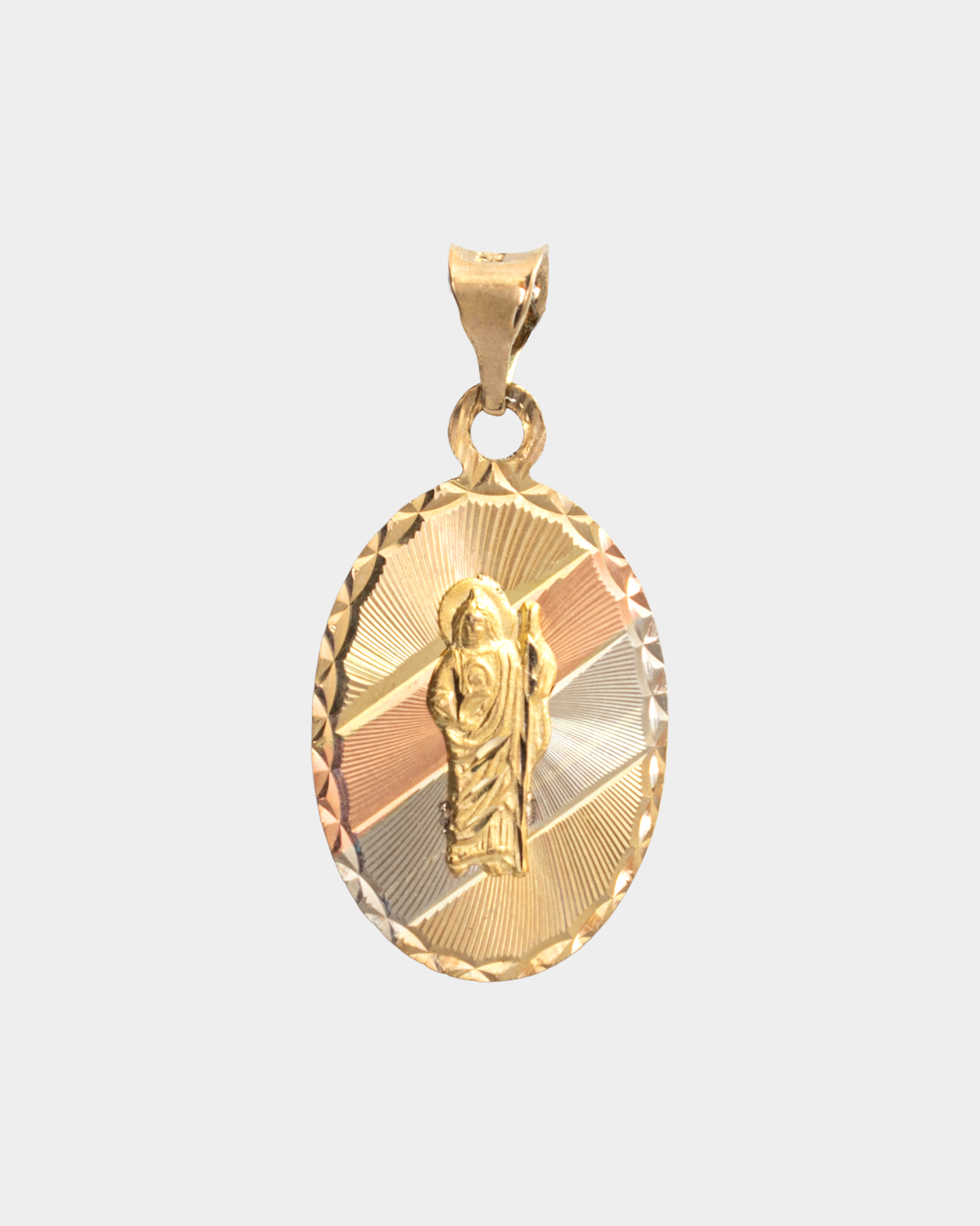 Medalla San Judas Tadeo Tres Oros 10k
