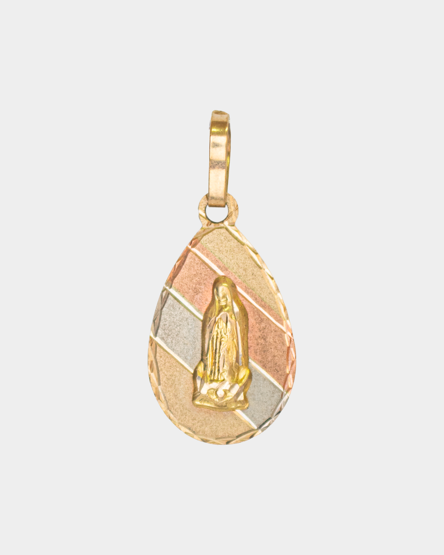 Medalla Virgen de Guadalupe Tres Oros 10k