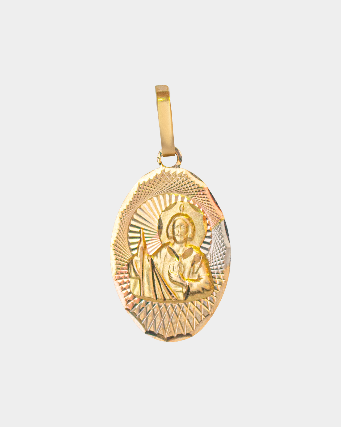 Medalla San Judas Tadeo Tres Oros 10k