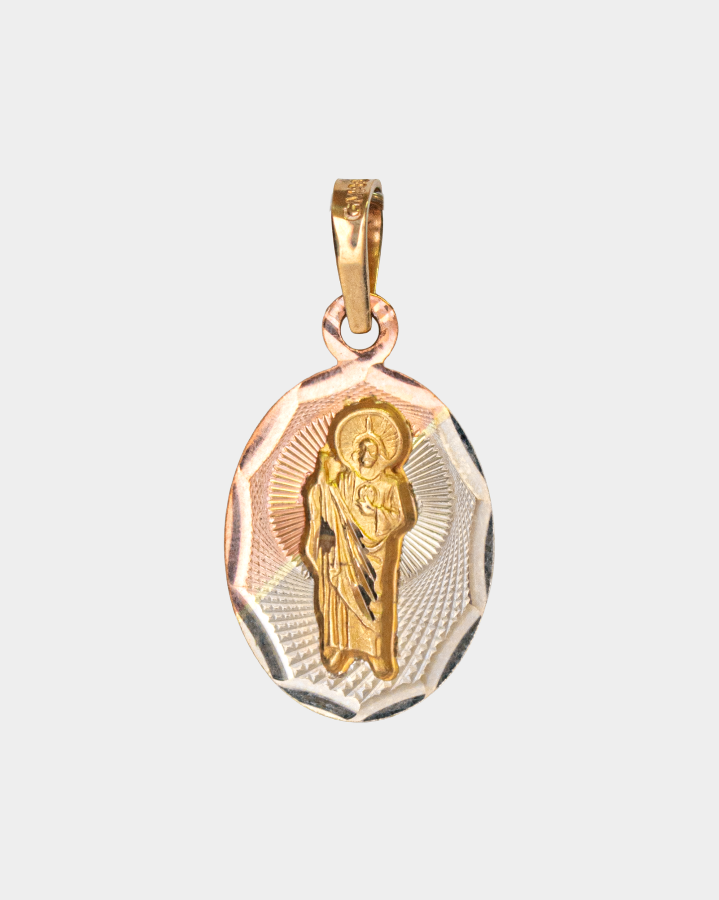 Escapulario de Virgen de Guadalupe y San Judas Tadeo Tres Oros 10k