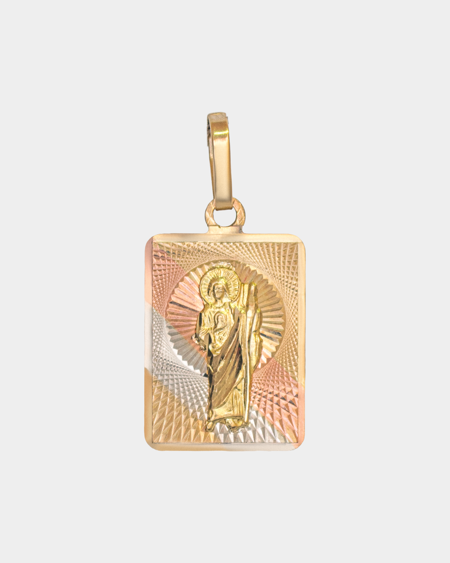 Medalla San Judas Tadeo Tres Oros 10k