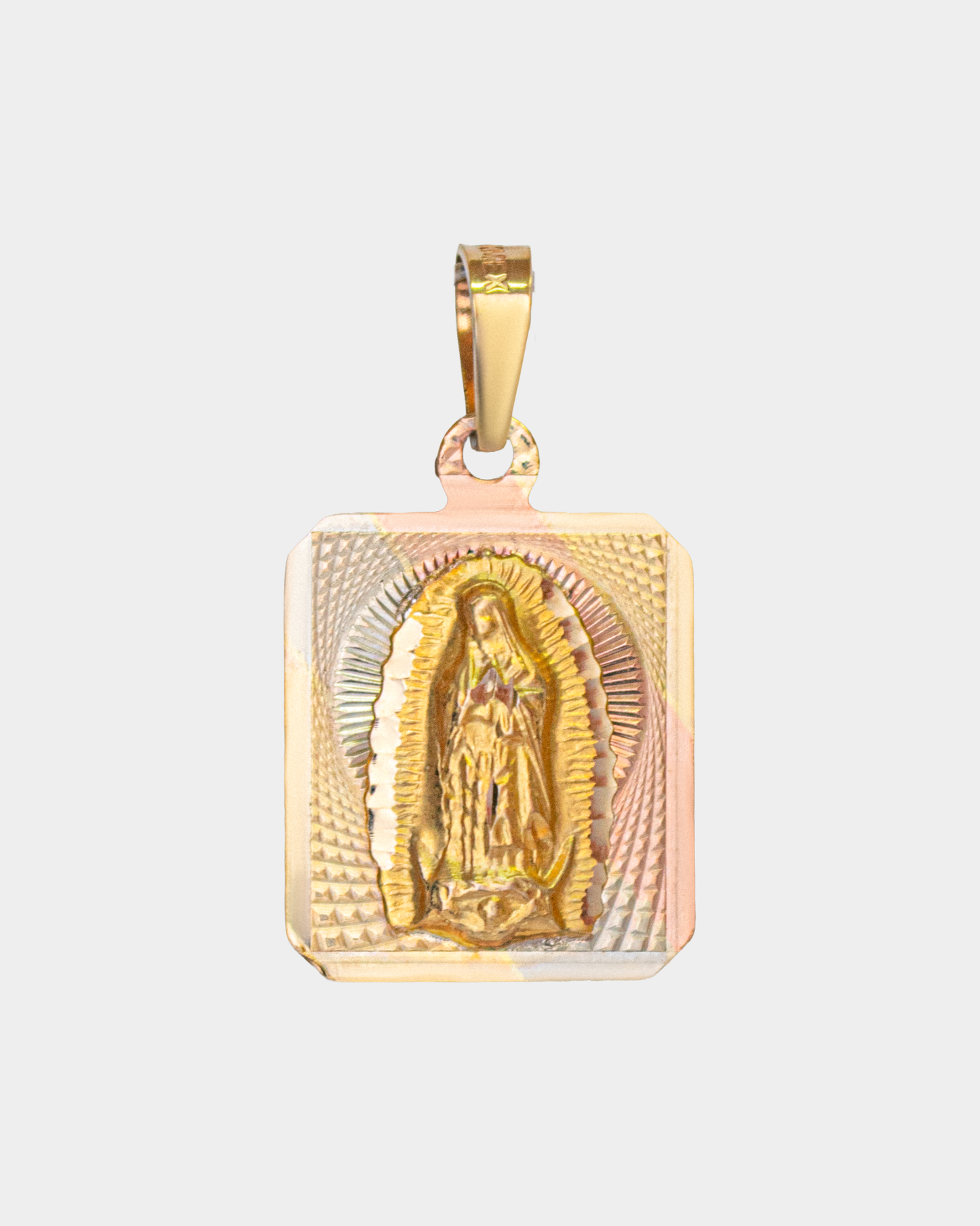 Medalla Virgen de Guadalupe Tres Oros 10k