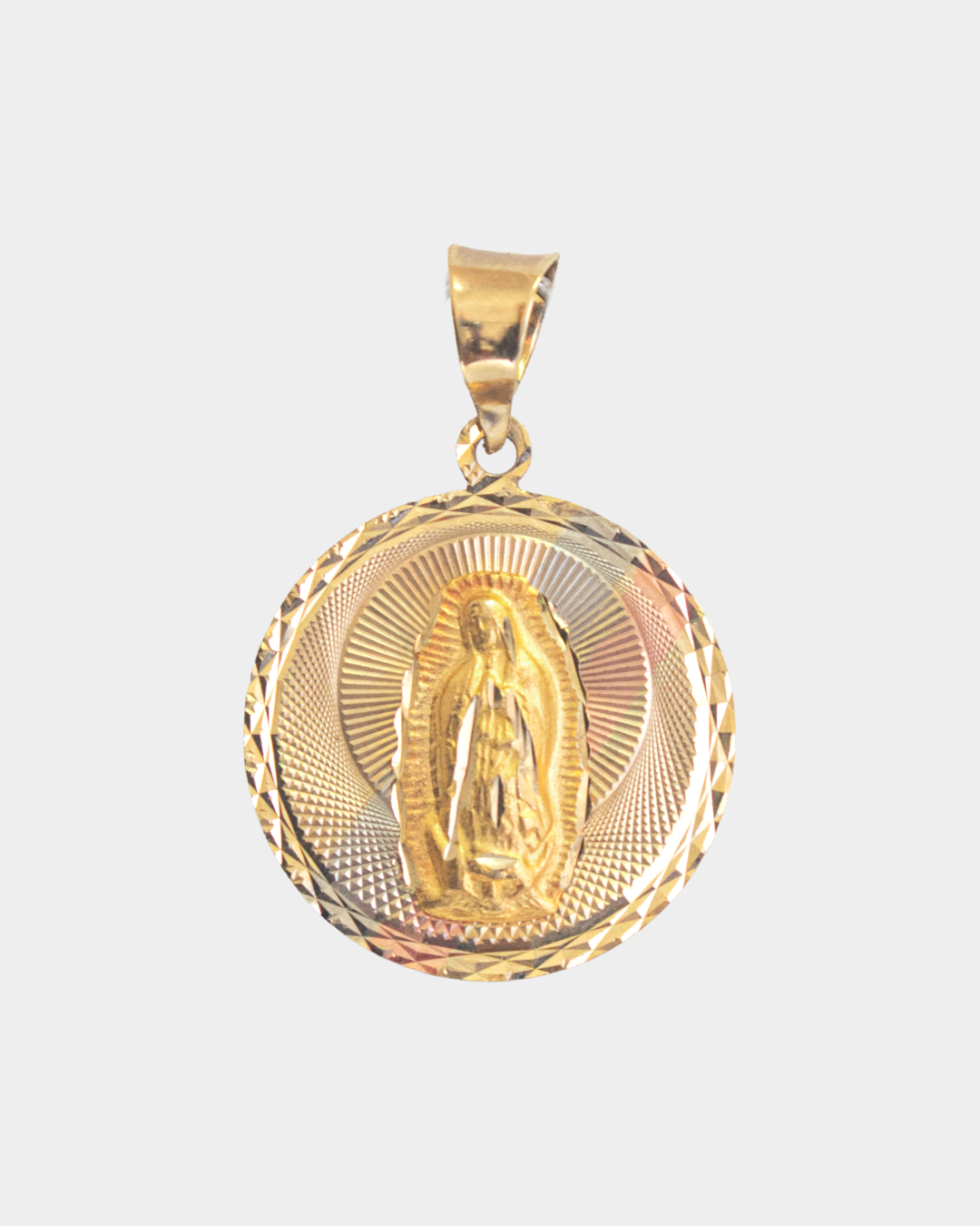 Medalla Virgen de Guadalupe Tres Oros 10k