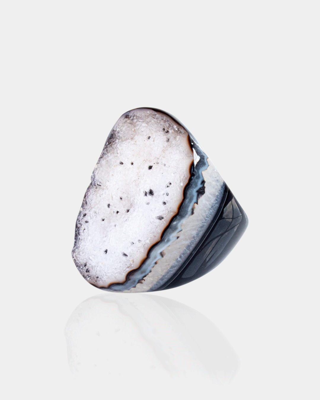 Anillo de Agata con Piedra Expuesta