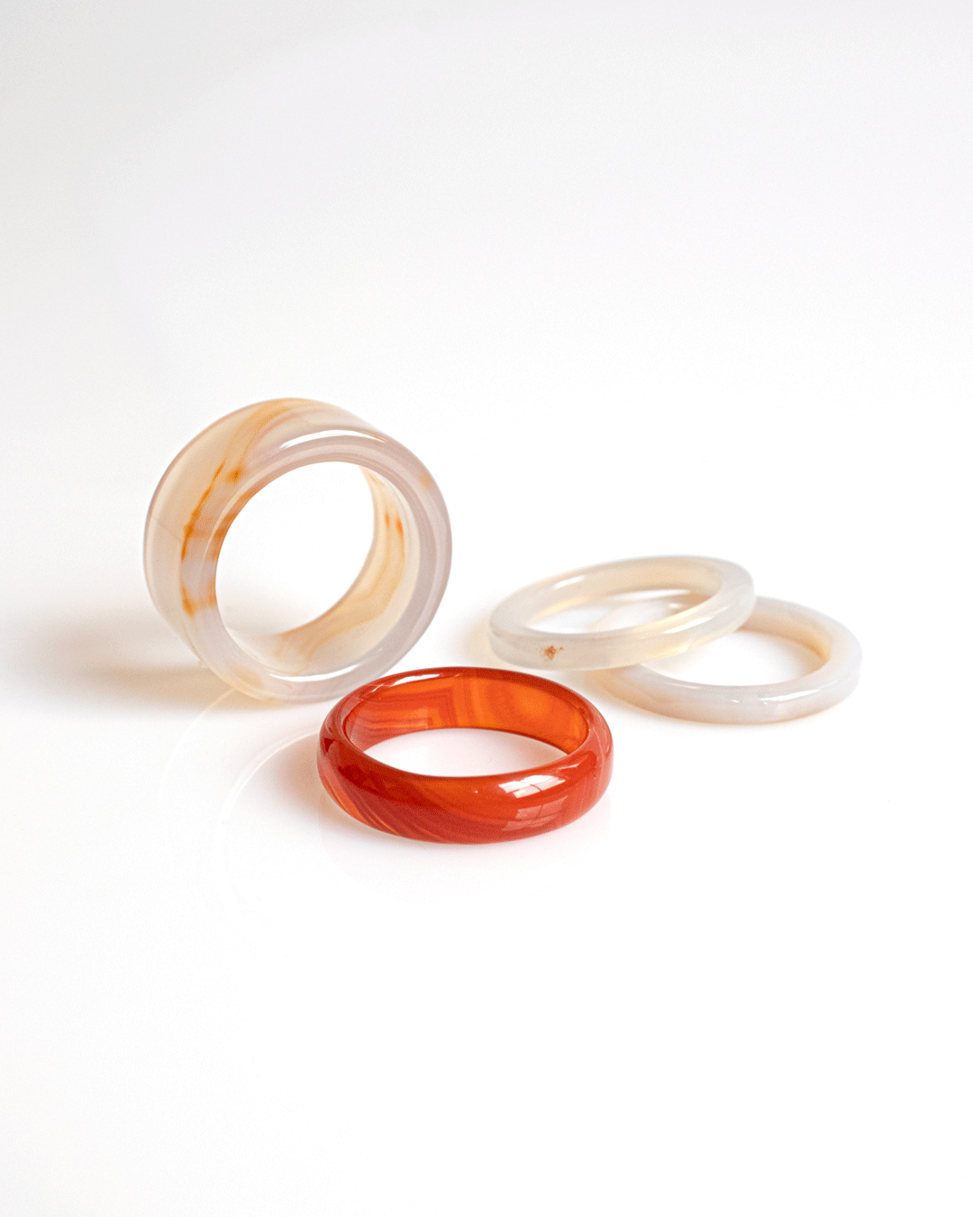 Anillo de Agata Liso Grueso