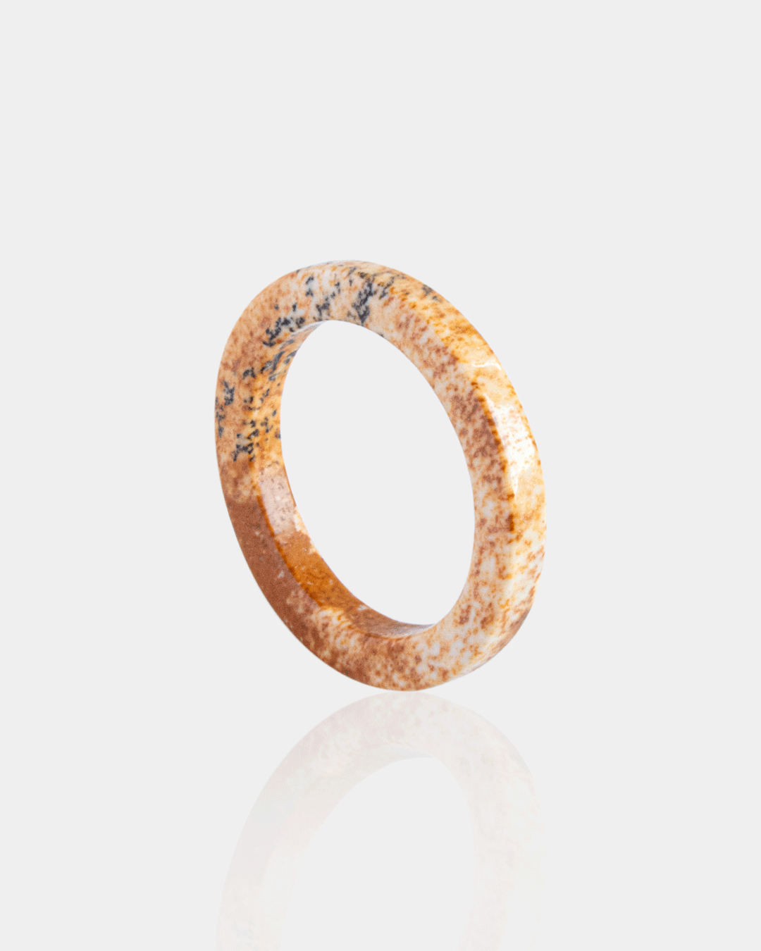 Anillo de Piedra Natural Topacio Delgado