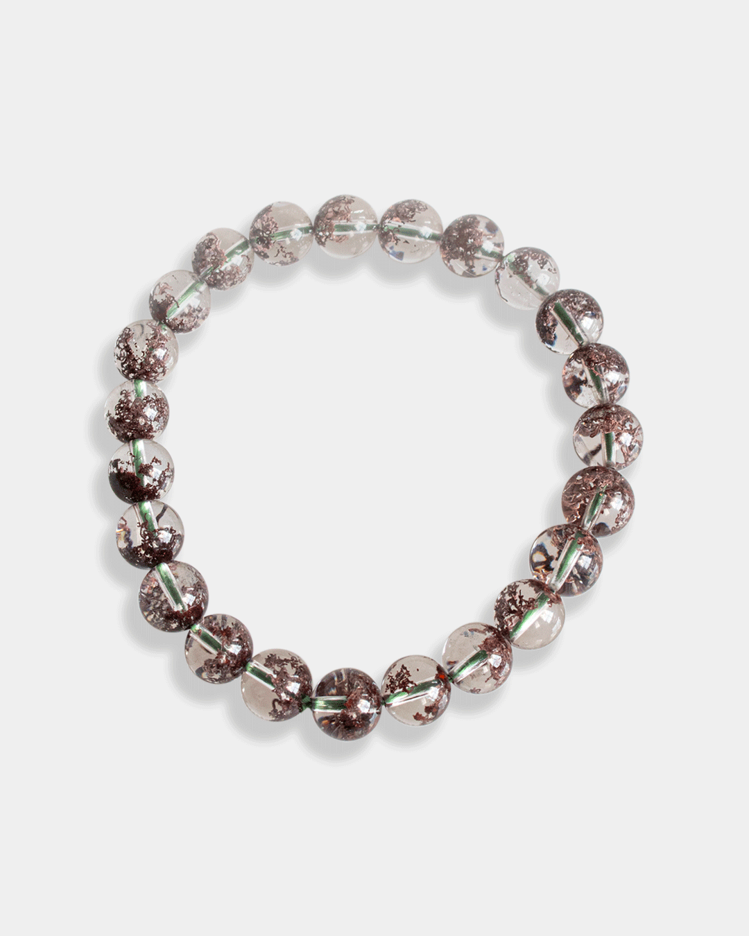 Pulsera de Cuarzo Fantasma Verde
