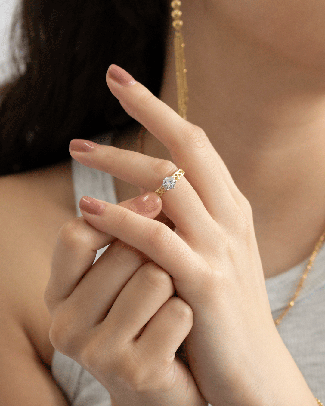 Anillo de Compromiso Moderno