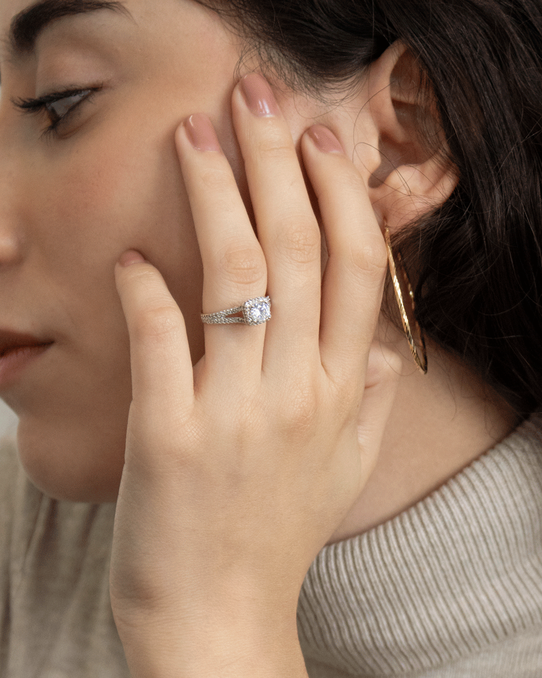 Anillo de Compromiso Vintage