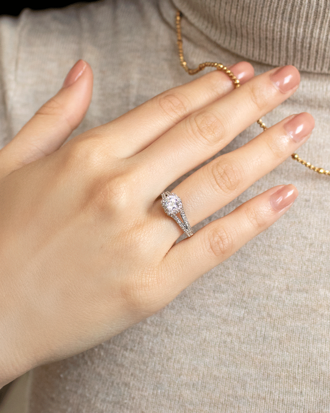 Anillo de Compromiso Vintage