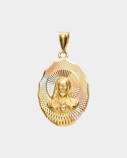 Medalla Sagrado Corazón Tres Oros 10k