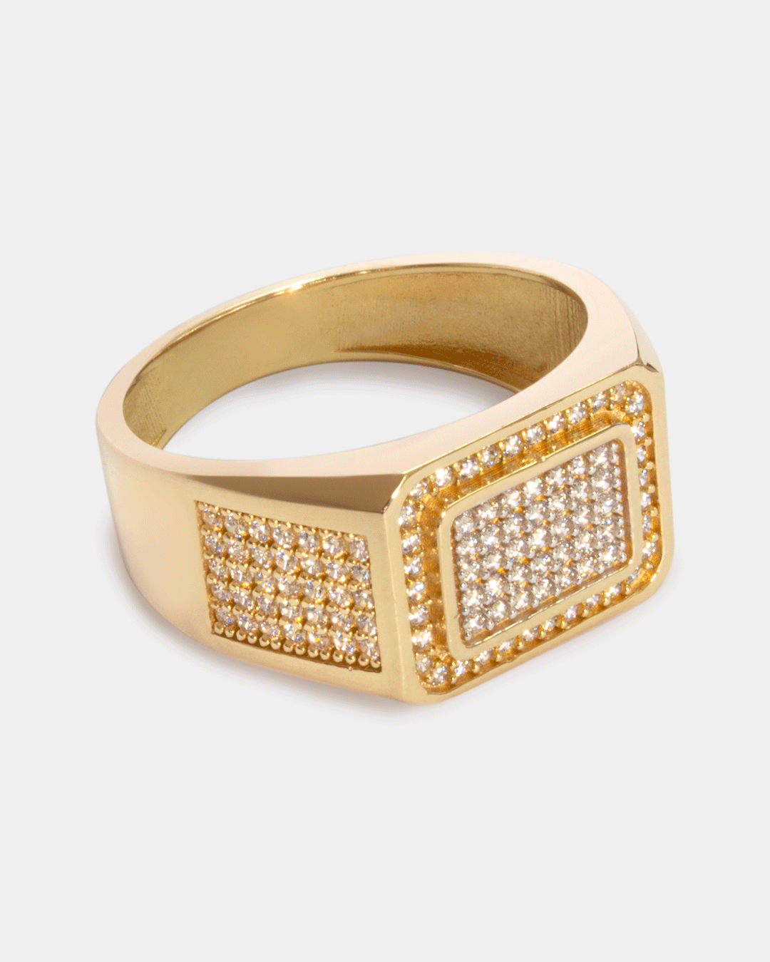 Anillo para Hombre con Zirconias Blancas