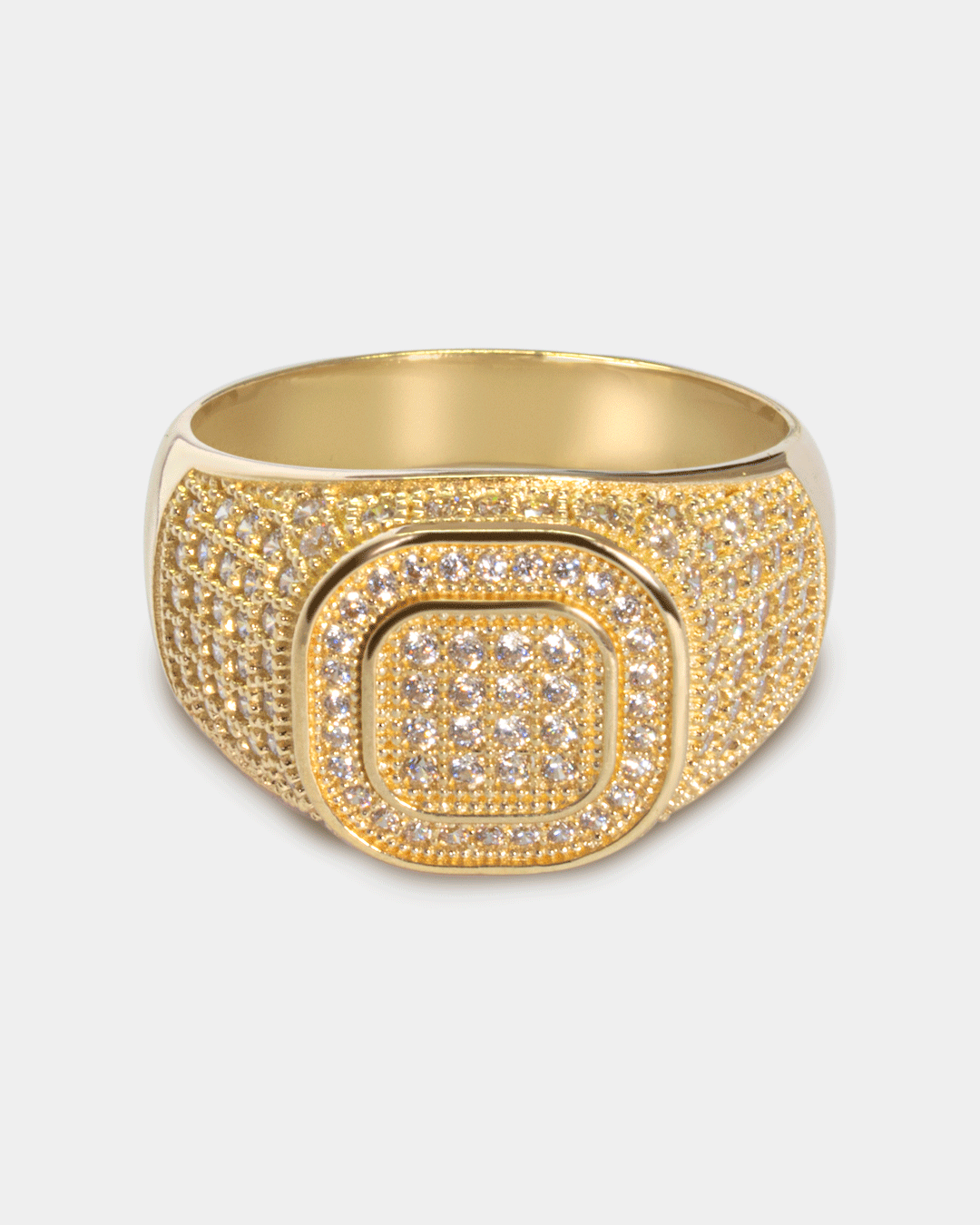 Anillo para Hombre con Zirconias Blancas