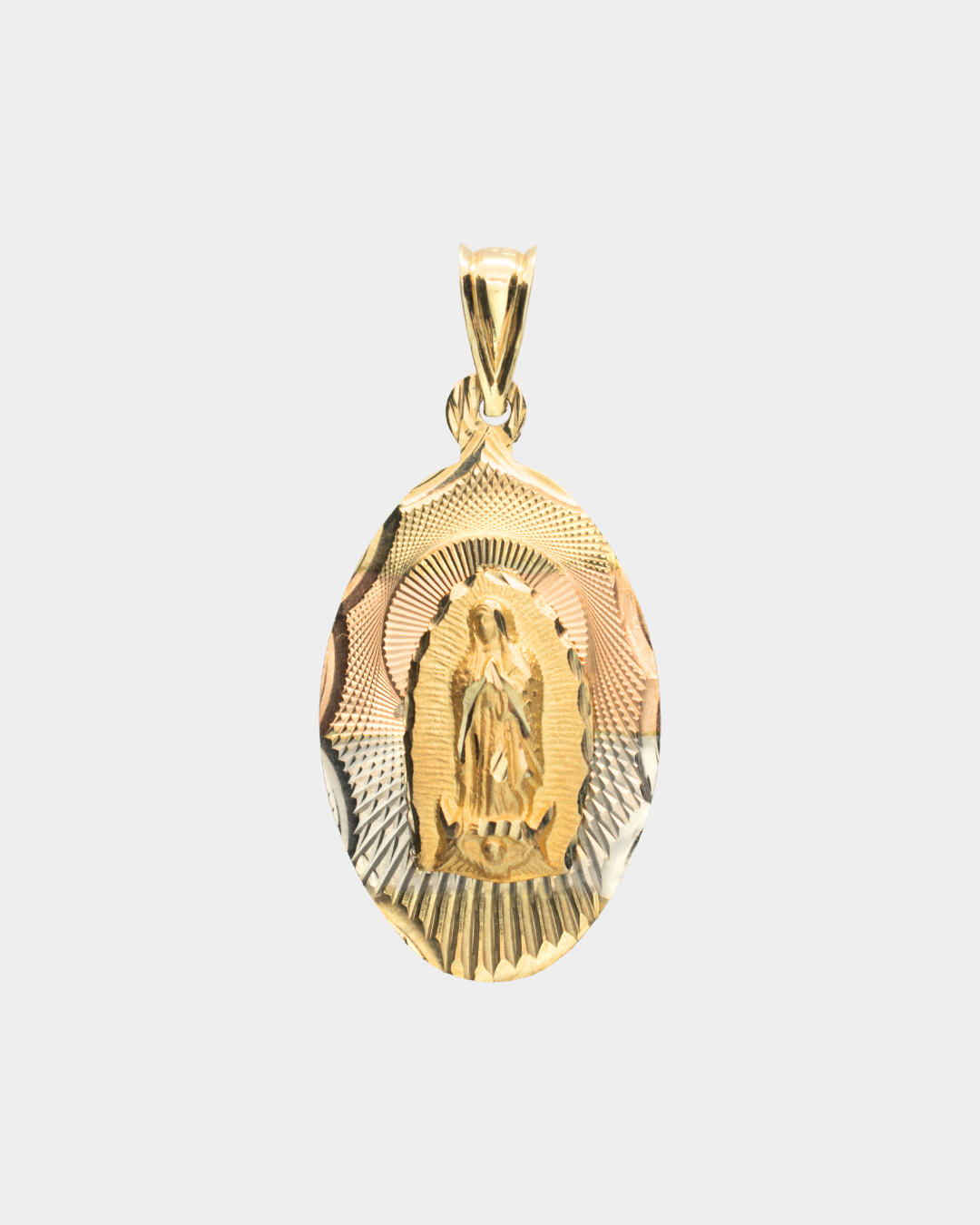 Medalla Virgen de Guadalupe Tres Oros 10k