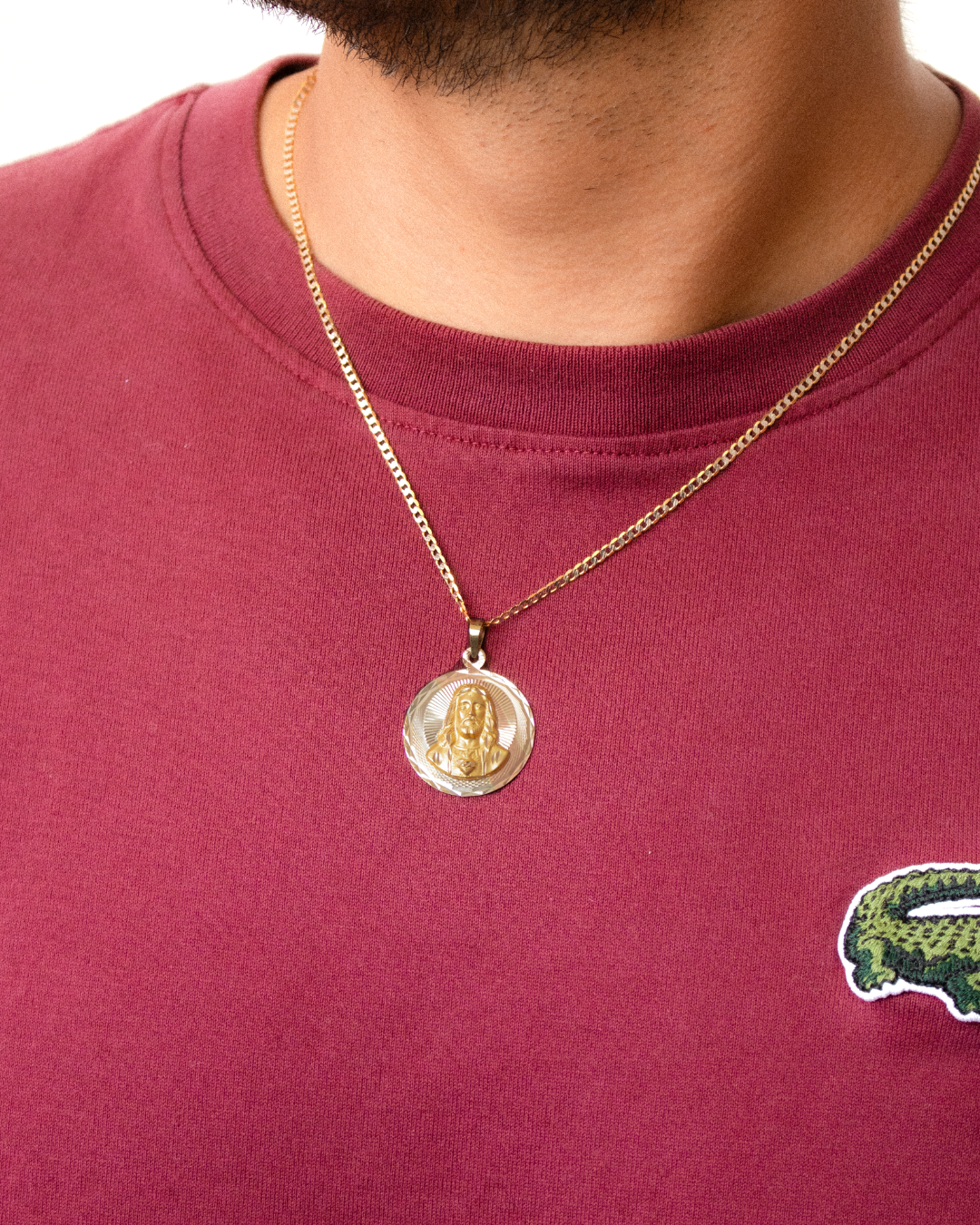 Medalla Sagrado Corazón Tres Oros 10k