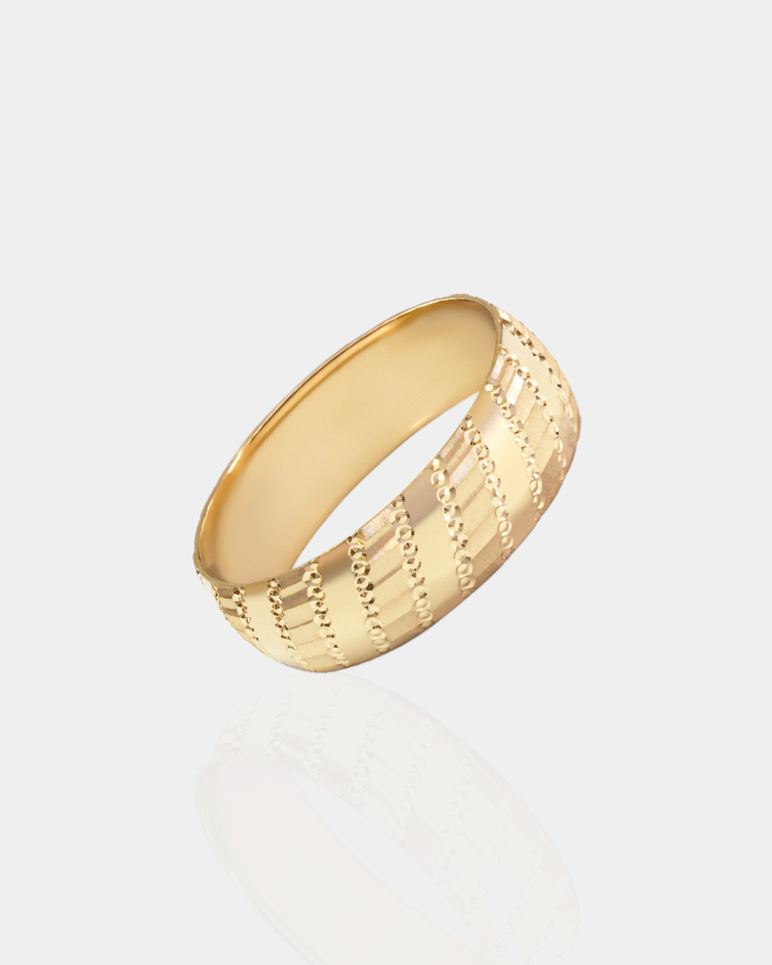 Argolla de Matrimonio de Oro Amarillo con Grabado