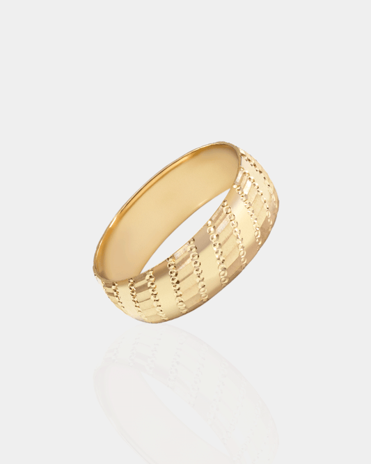 Argolla de Matrimonio de Oro Amarillo con Grabado