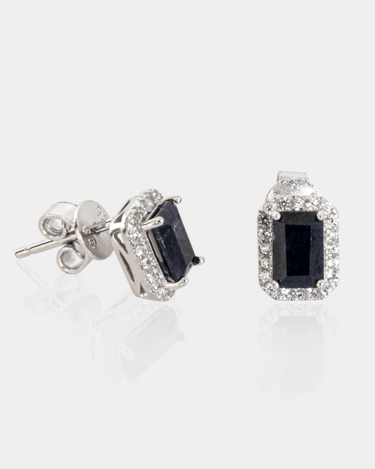 Broquel de Plata .925 con Zafiro Azul