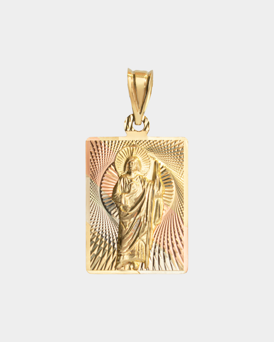 Medalla San Judas Tadeo Tres Oros 10k