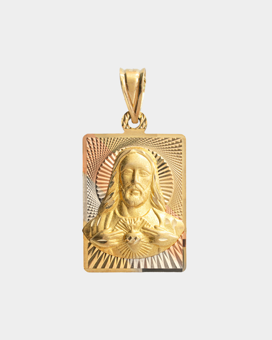 Medalla Sagrado Corazón Tres Oros 10k