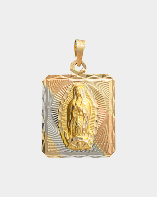 Medalla Virgen de Guadalupe Tres Oros 10k