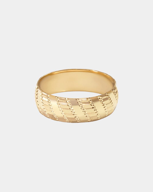 Argolla de Matrimonio de Oro Amarillo con Grabado