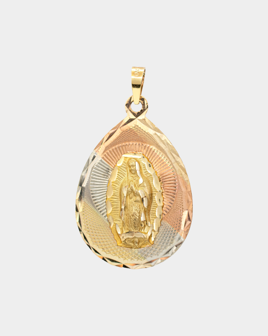 Medalla Virgen de Guadalupe Tres Oros 10k