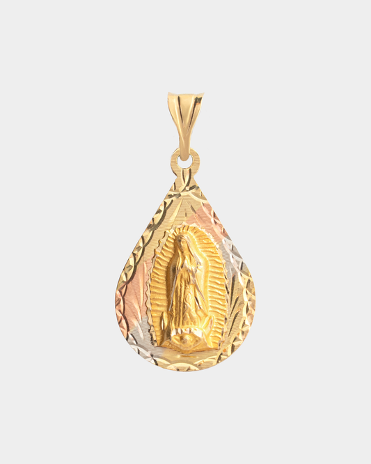 Medalla Virgen de Guadalupe Tres Oros 10k