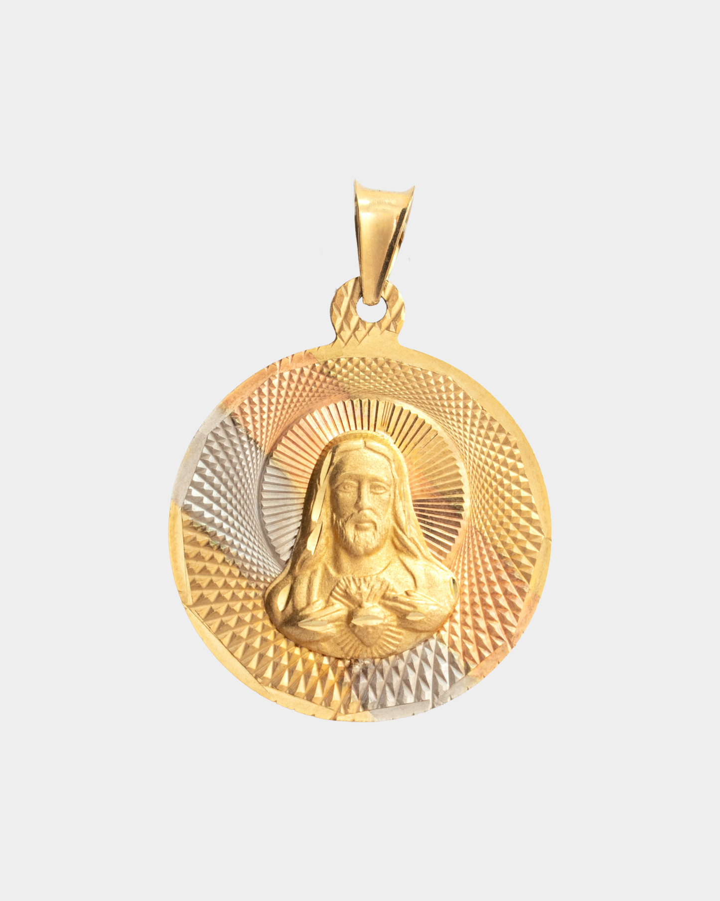 Medalla Sagrado Corazón Tres Oros 10k