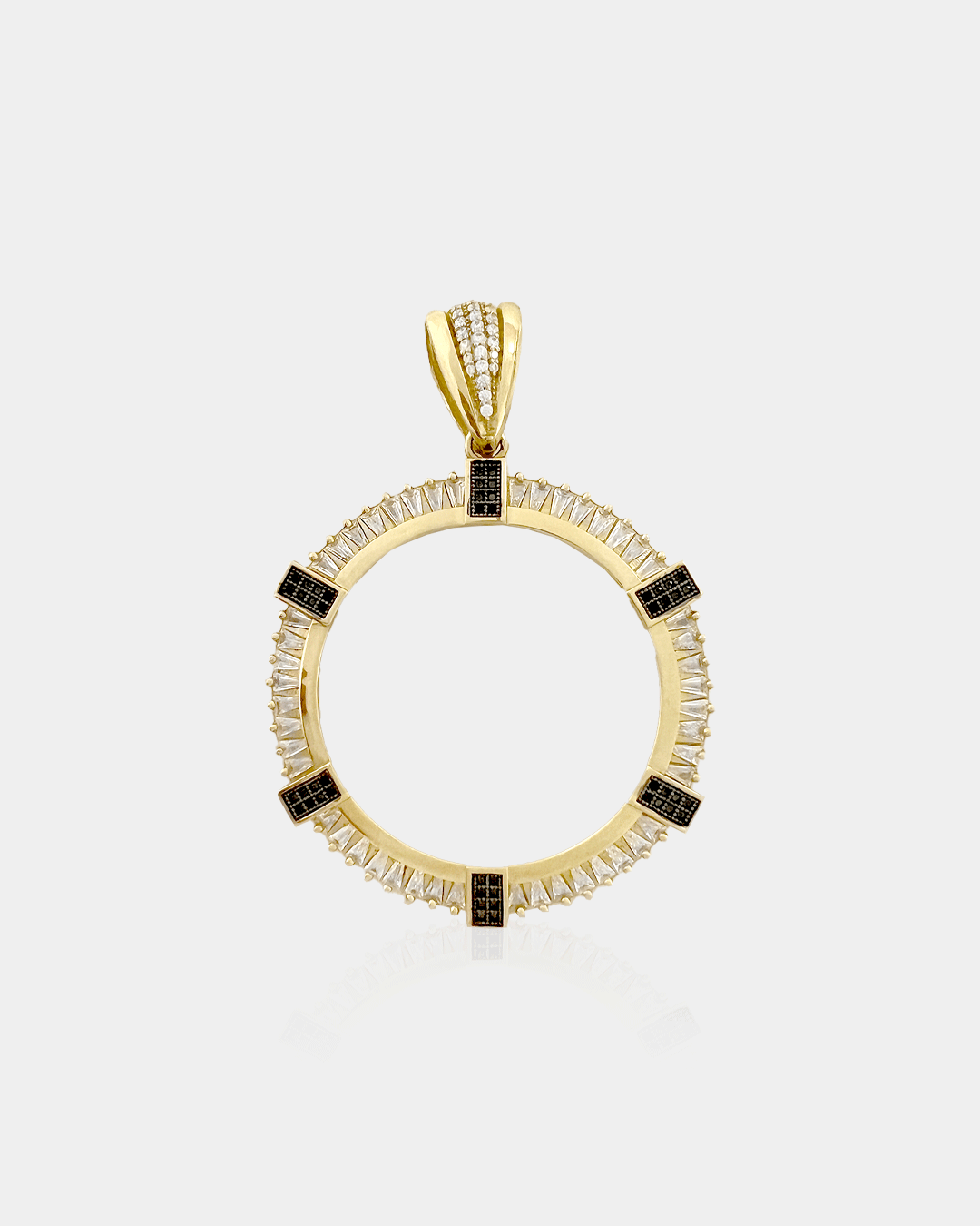 Dije Con Zirconias Blancas y Negras