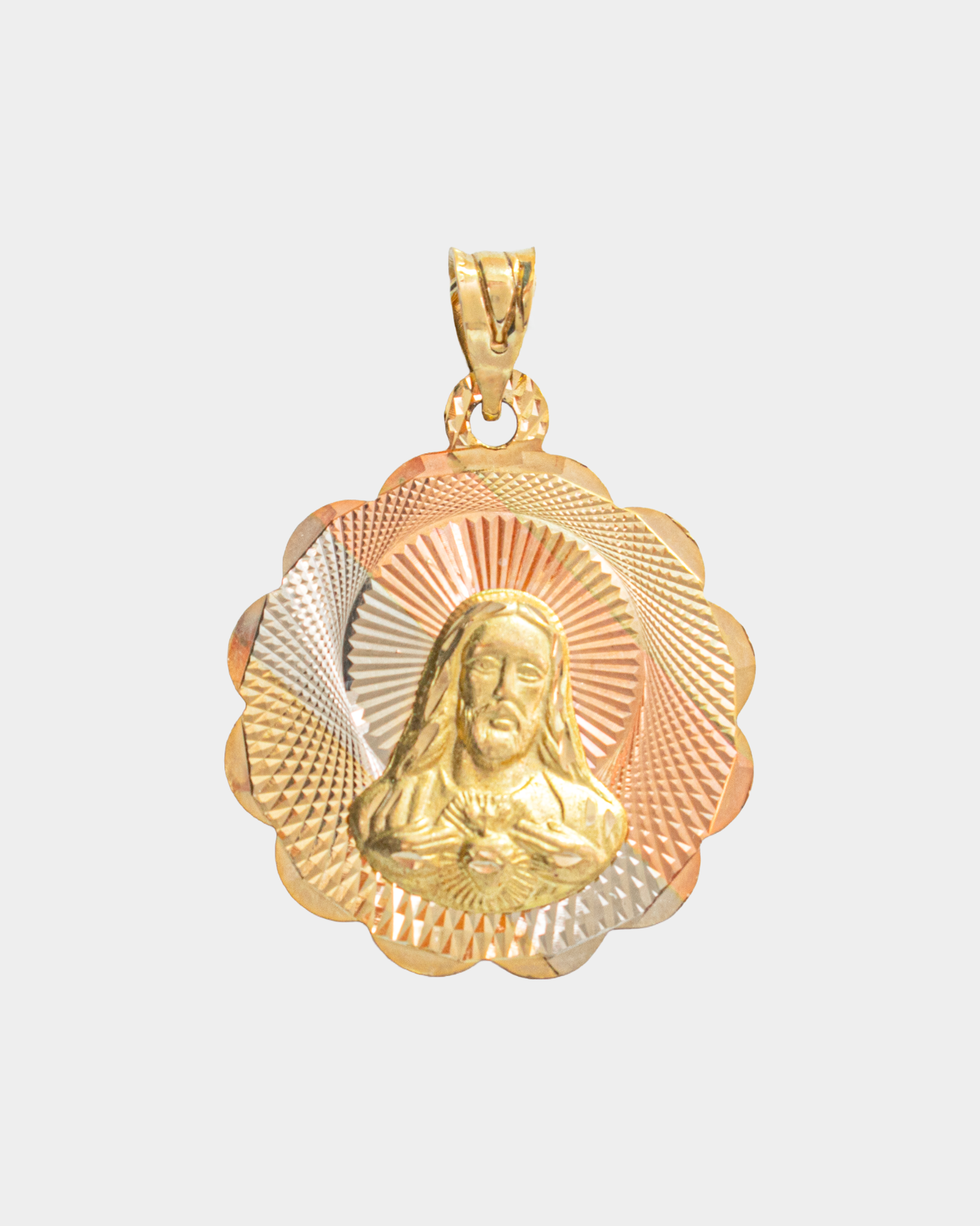 Medalla Sagrado Corazón Tres Oros 10k