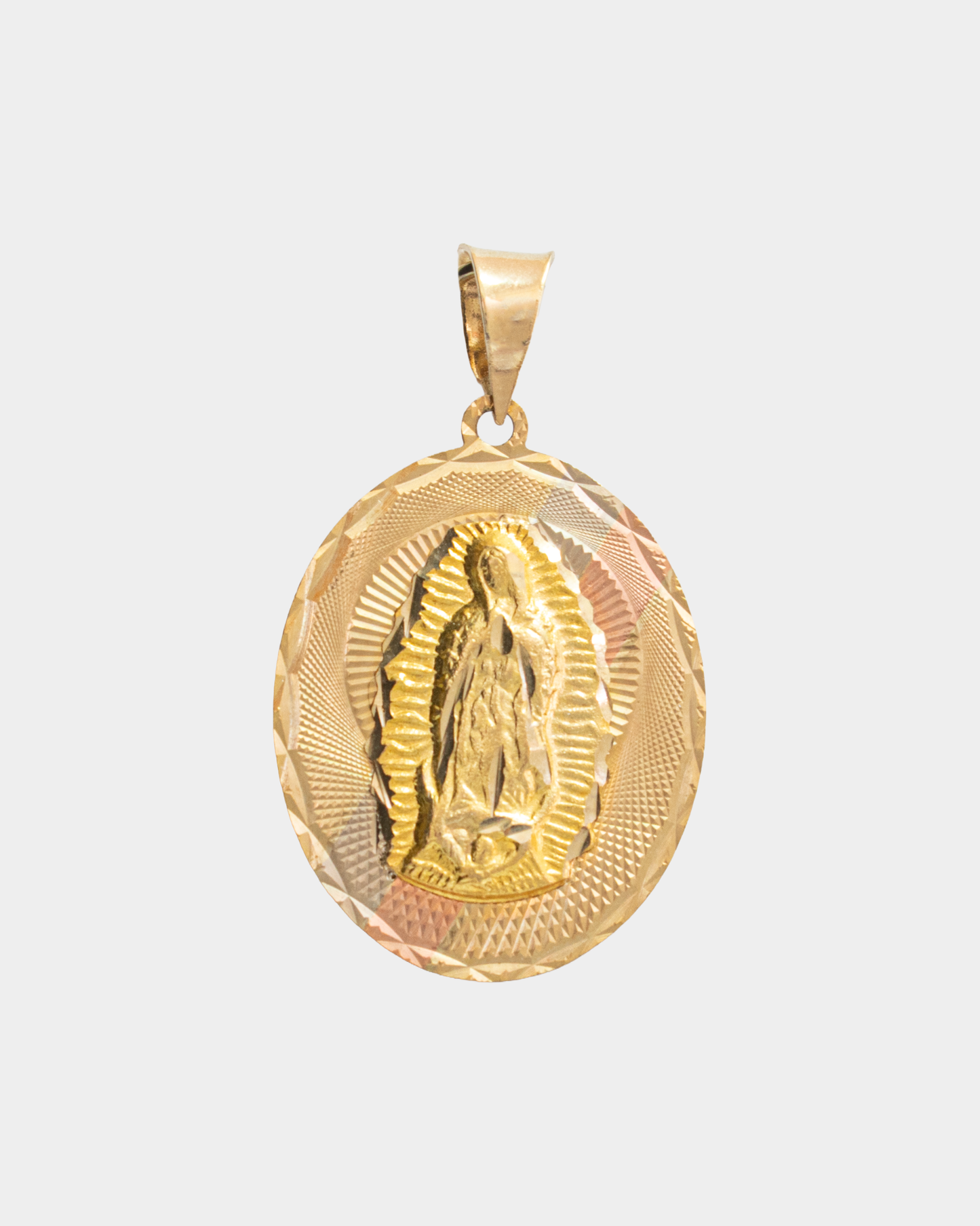Medalla Virgen de Guadalupe Tres Oros 10k