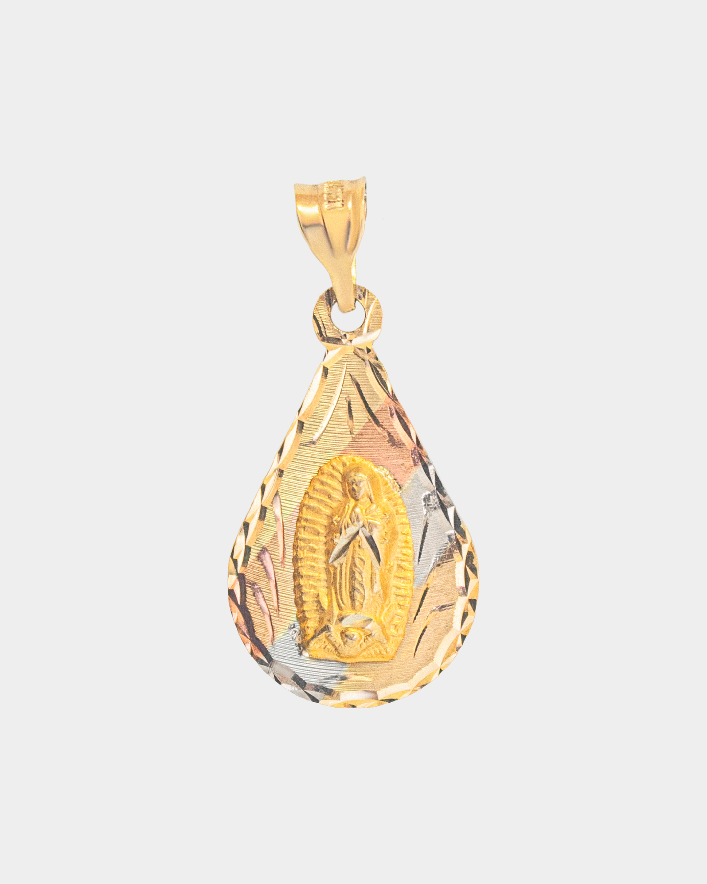Medalla Virgen de Guadalupe Tres Oros 10k