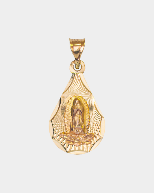 Medalla Virgen de Guadalupe Tres Oros 10k