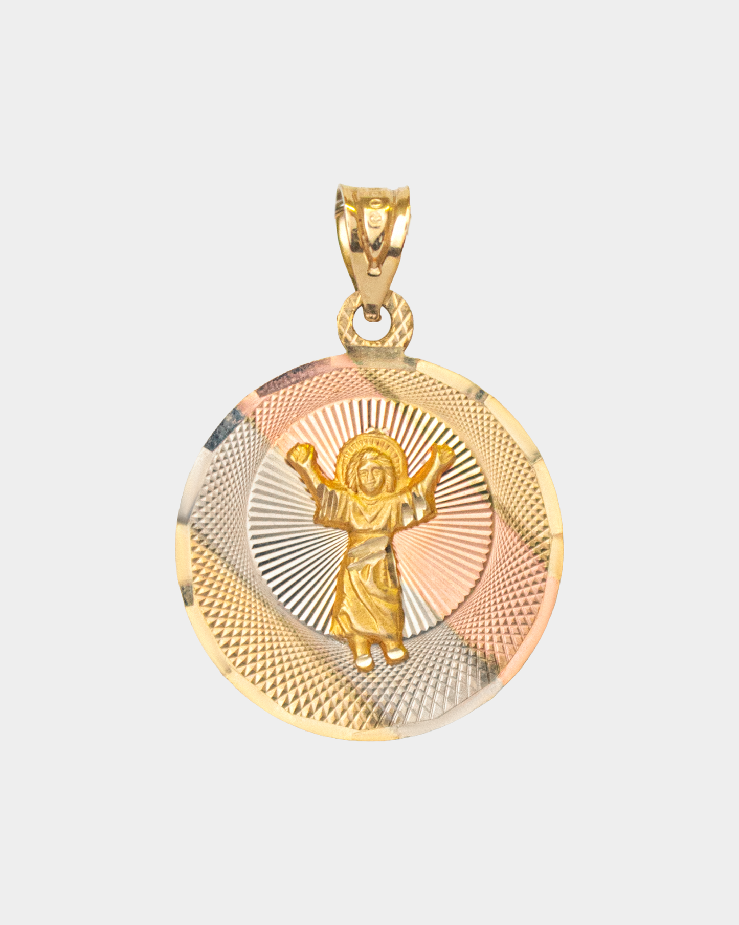 Medalla Divino Niño Tres Oros 10k