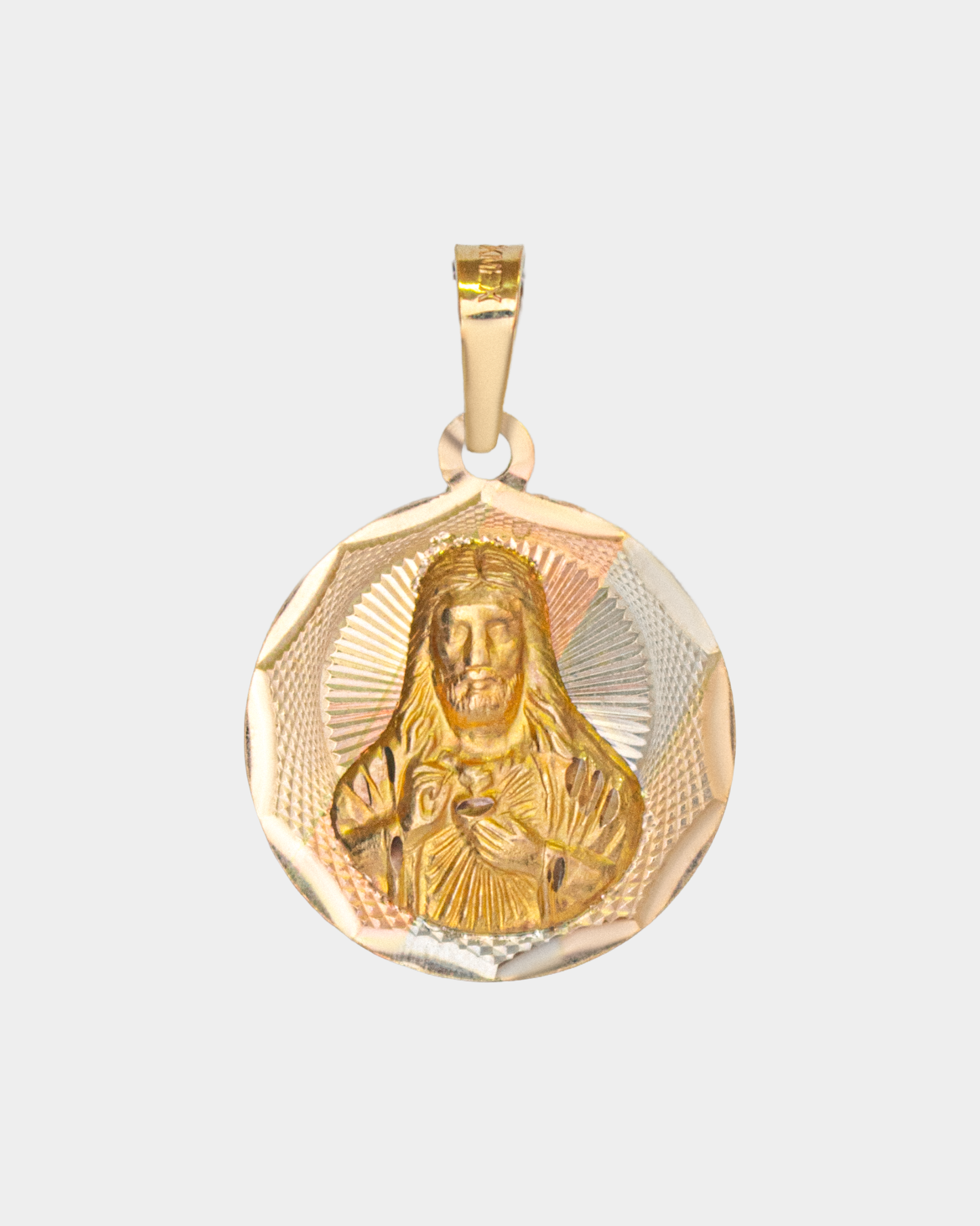 Medalla Sagrado Corazón Tres Oros 10k