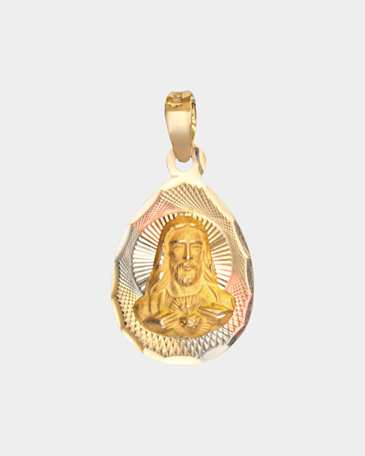 Medalla Sagrado Corazón Tres Oros 10k