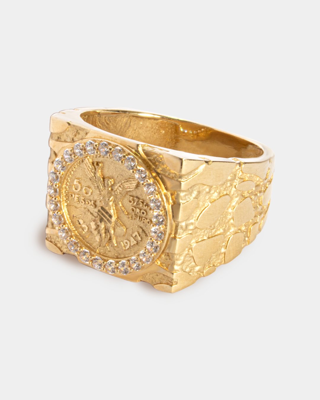 Anillo para Hombre con Zirconias Blancas