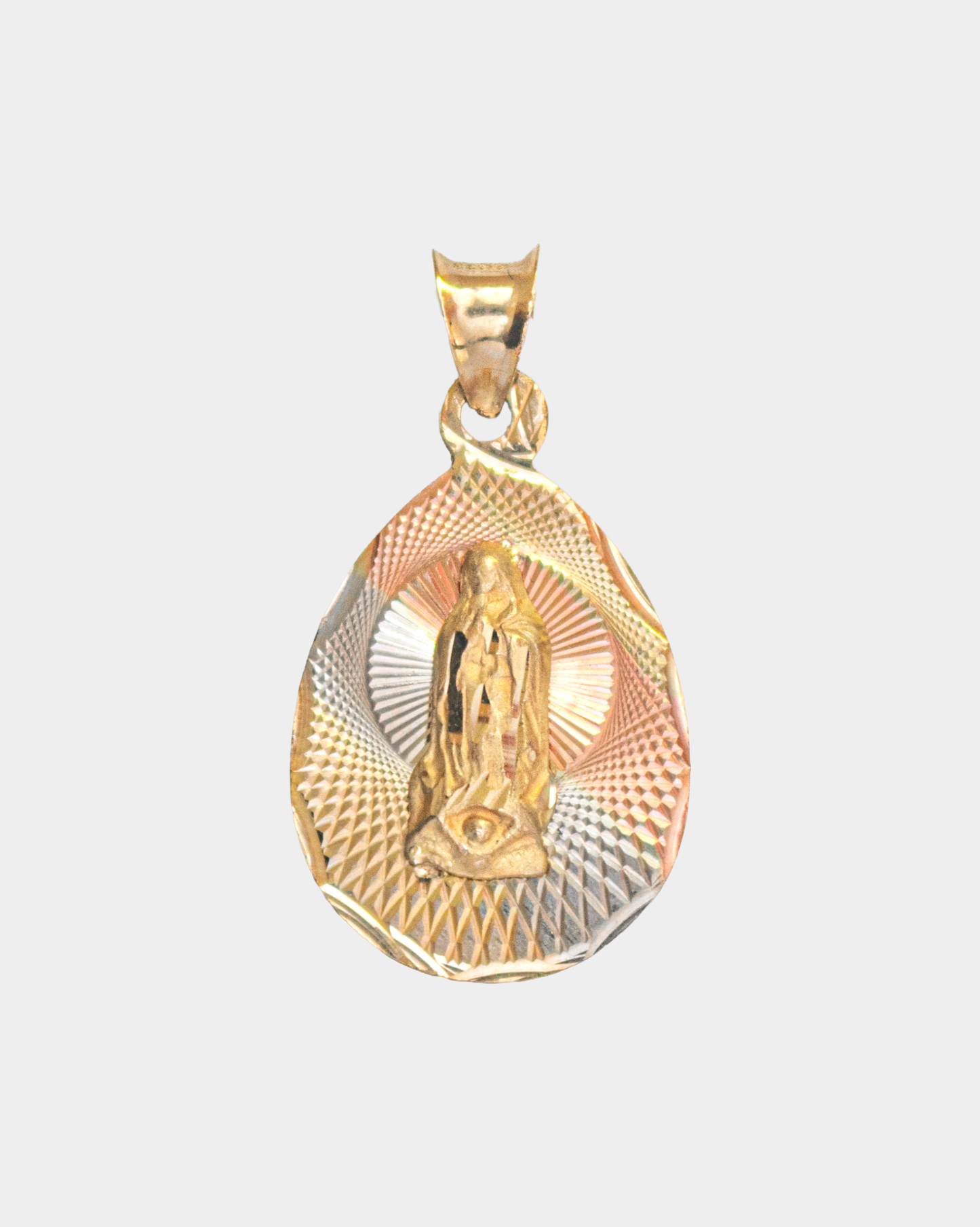 Medalla Virgen de Guadalupe Tres Oros 10k