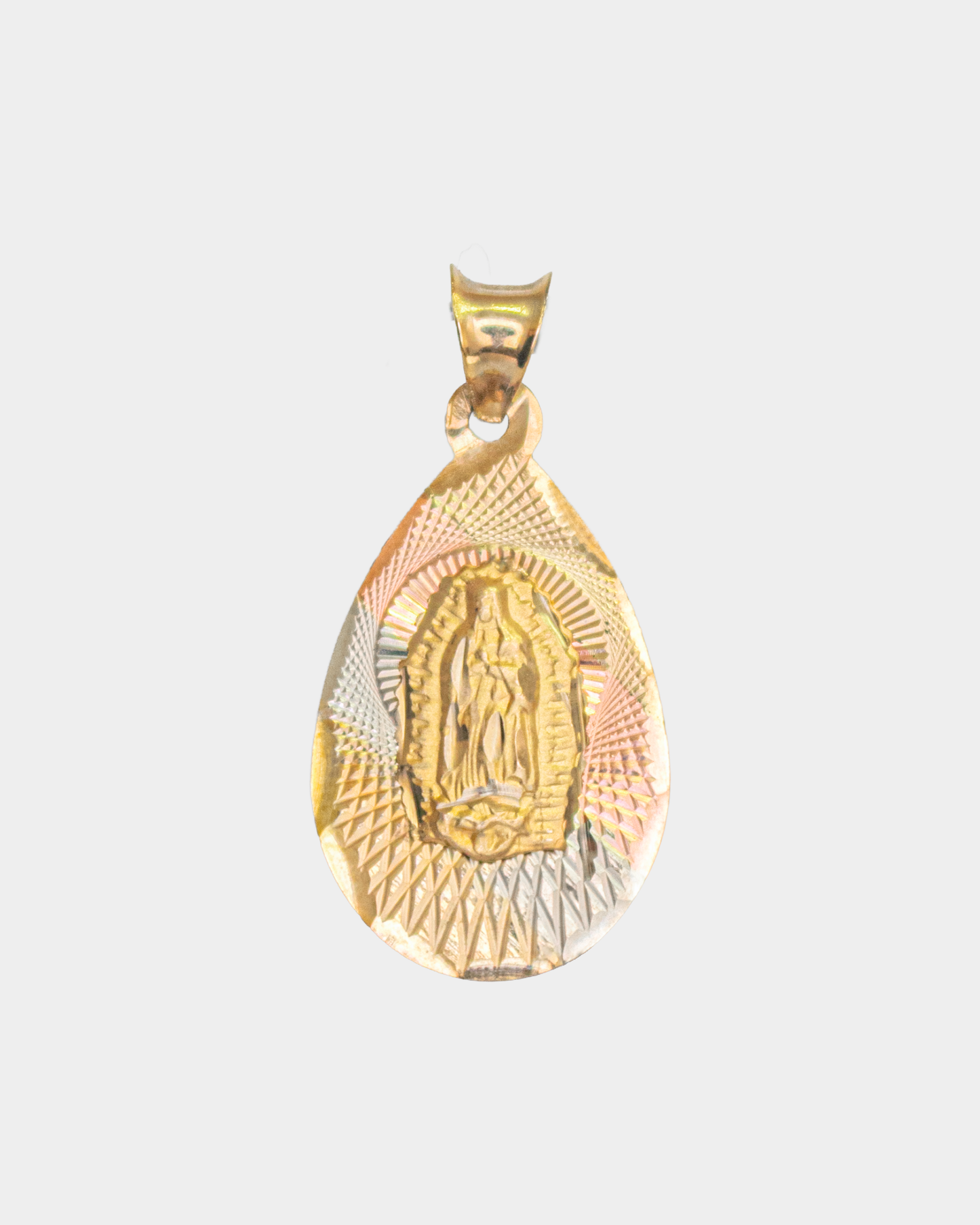 Medalla Virgen de Guadalupe Tres Oros 10k