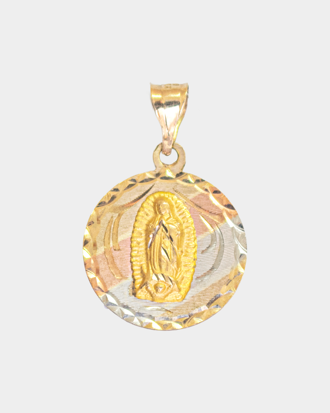 Medalla Virgen de Guadalupe Tres Oros 10k