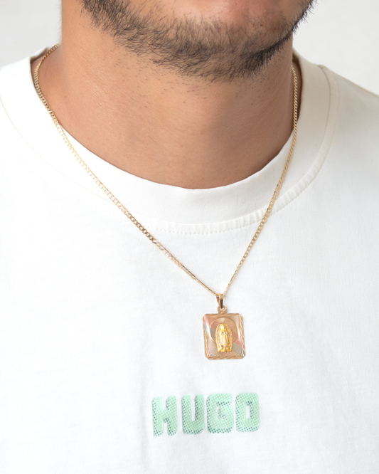 Medalla Virgen de Guadalupe Tres Oros 10k