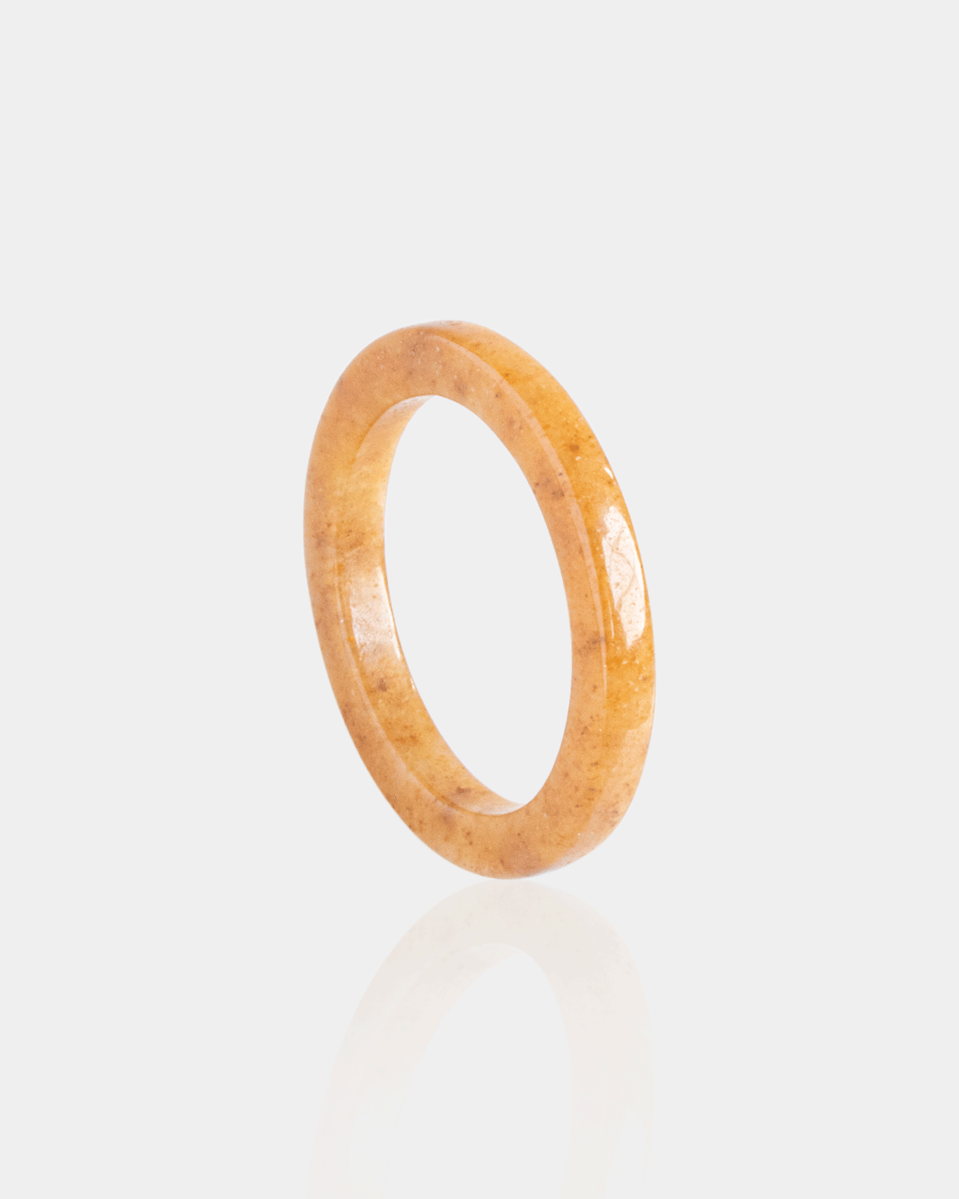 Anillo de Piedra Natural Topacio Delgado