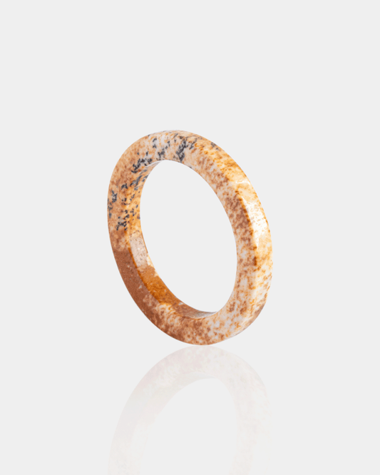 Anillo de Piedra Natural Topacio Delgado